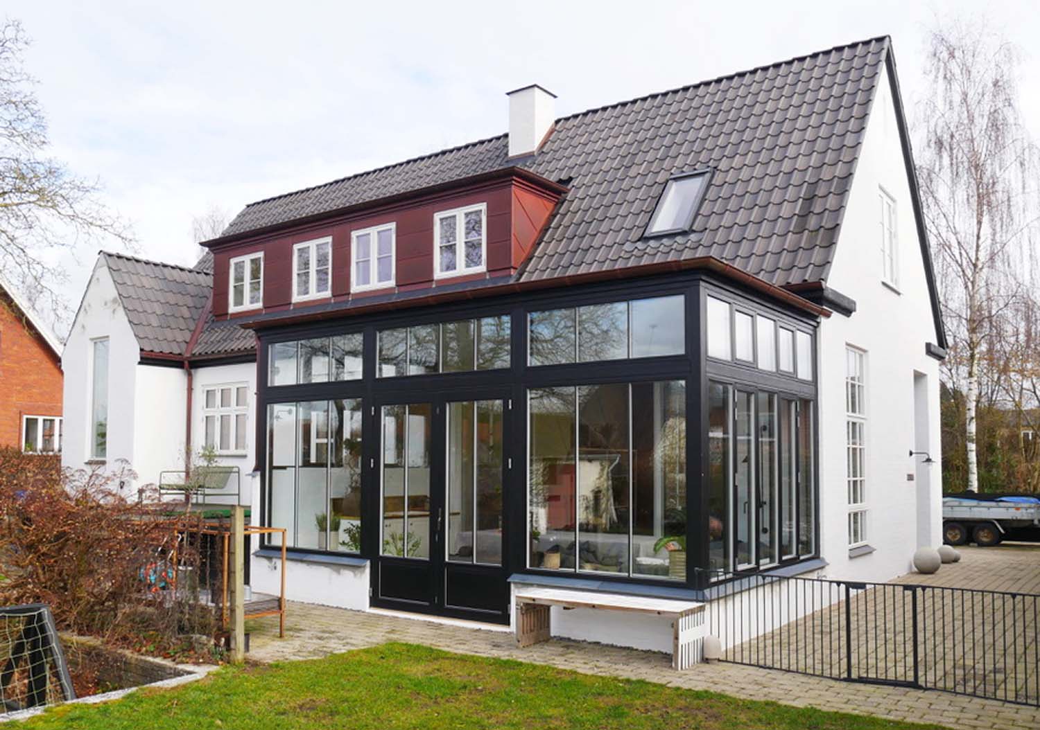 Facade med udestue